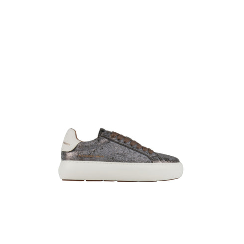 Sneakers Donna Soho, in pelle cracklè laminato, con suola platform